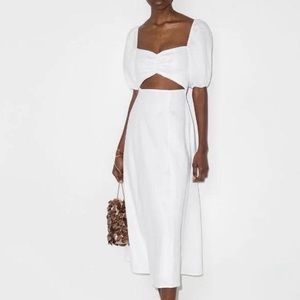 Reformation Pompano linen midi dress